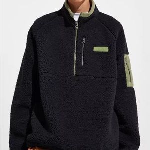 Urban Outfitters | FILA Cozy Sherpa Half-Zip Black Sweatshirt
Visit